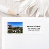 Étiquette Downtown Denver Personalize Return Address (En situation)