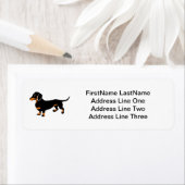 Étiquette Doxie Dog Love - Joli Petit Dachshund (En situation)