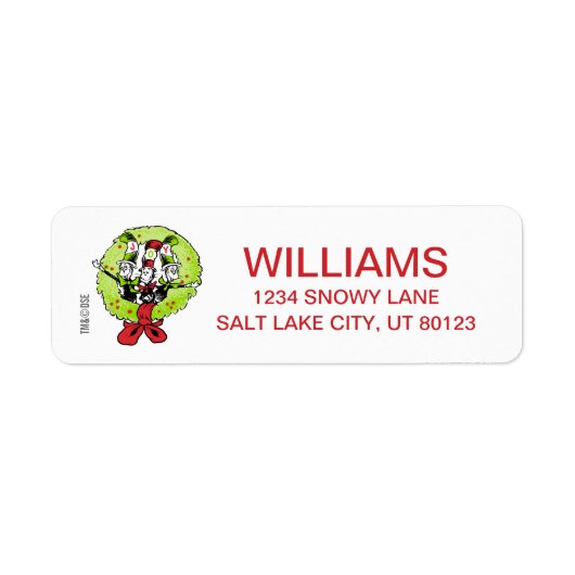 Étiquette Dr Seuss | Grinch | Who-ville Christmas Joy (Devant)