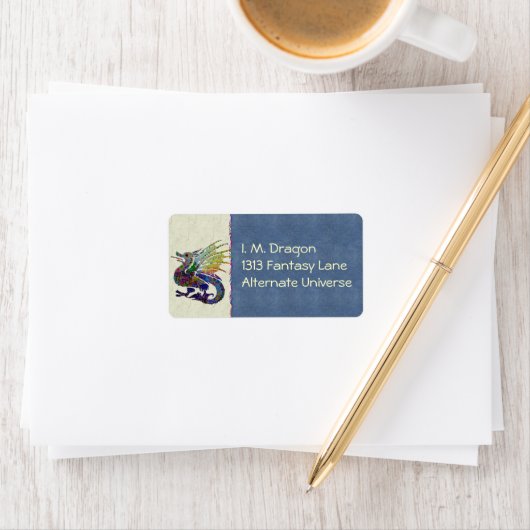 Étiquette Dragon à bijoux (En situation)