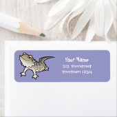 Étiquette Dragon à poils de dessin animé / Dragon de Rankin (En situation)