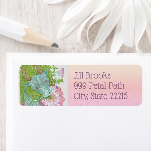 Étiquette Dragon de nectar (En situation)