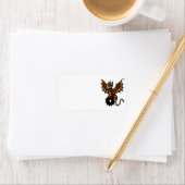 Étiquette Dragon Steampunk (En situation)