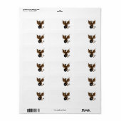 Étiquette Dragon Steampunk (Feuille entière)