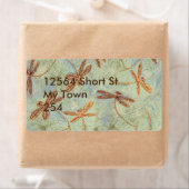 Étiquette Dragonfly Dance Gold (En situation)