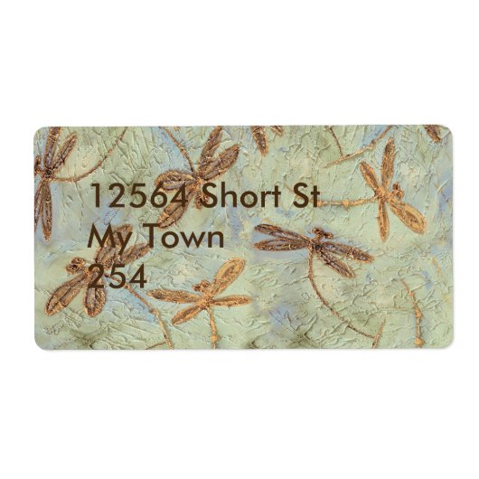 Étiquette Dragonfly Dance Gold (Devant)