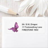 Étiquette Dragons de dessin animé pour bébé : Fumé (En situation)