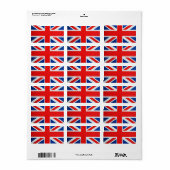 Étiquette Drapeau (Feuille entière)