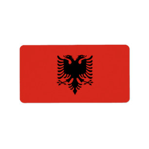Étiquette Drapeau albanais