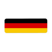 Étiquette Drapeau Allemagne (Devant)