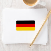 Étiquette Drapeau allemand (En situation)