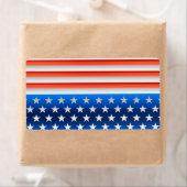 Étiquette Drapeau américain (En situation)