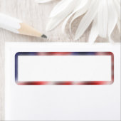 Étiquette Drapeau américain (En situation)