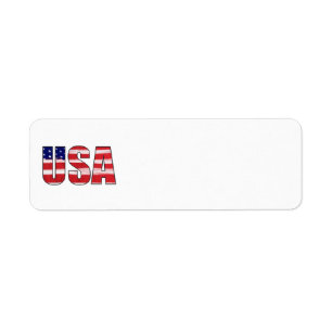 Étiquette Drapeau américain