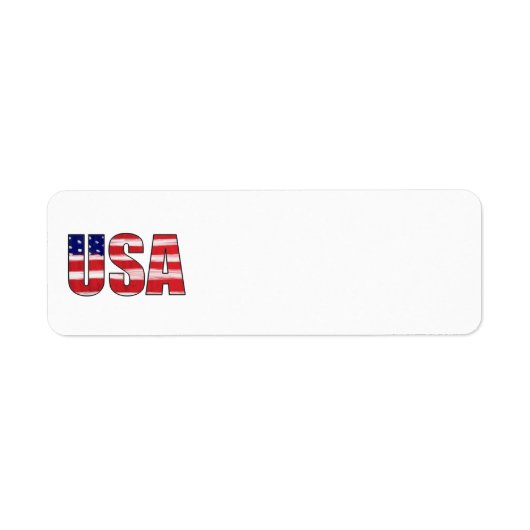 Étiquette Drapeau américain (Devant)