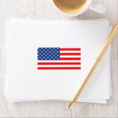 Étiquette Drapeau américain (En situation)