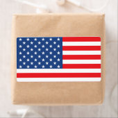 Étiquette Drapeau américain (En situation)