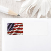 Étiquette Drapeau américain (En situation)
