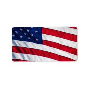 Étiquette Drapeau américain