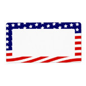 Étiquette Drapeau américain des étoiles et des rayures 4 jui (Devant)