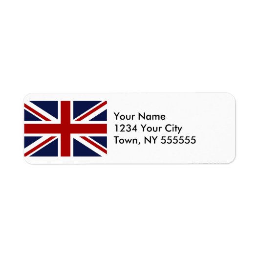 Étiquette Drapeau Angleterre 3 (Devant)