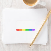 Étiquette Drapeau arc-en-ciel LGBT | Adresse vide (En situation)