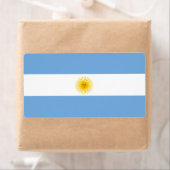Étiquette Drapeau Argentine (En situation)