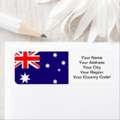 Étiquette Drapeau Australie (En situation)