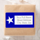 Étiquette Drapeau bleu Bonnie (En situation)