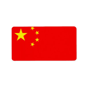 Étiquette Drapeau chinois