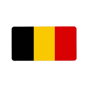 Étiquette Drapeau de Belgique