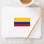 Étiquette Drapeau de Colombie (En situation)