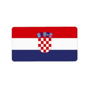 Étiquette Drapeau de Croatie