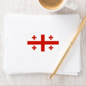 Étiquette Drapeau de Géorgie (En situation)