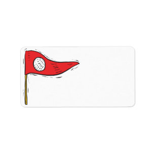 Étiquette Drapeau de golf