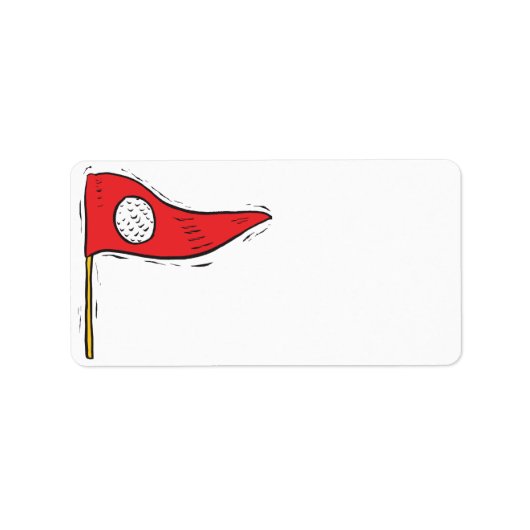 Étiquette Drapeau de golf (Devant)