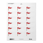 Étiquette Drapeau de golf (Feuille entière)