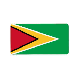 Étiquette Drapeau de Guyana