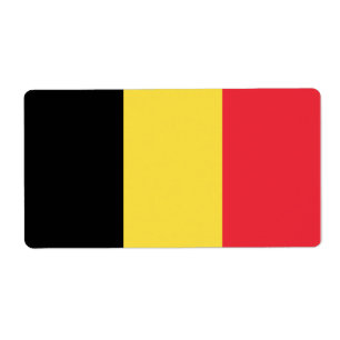 Étiquette Drapeau de la Belgique