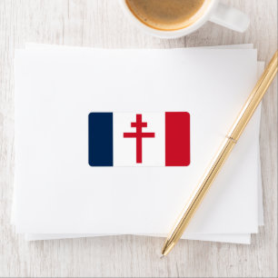 Étiquette Drapeau de la France libre