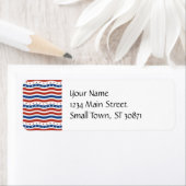 Étiquette Drapeau de la liberté des étoiles patriotiques qua (En situation)