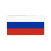 Étiquette Drapeau de la Russie (Devant)