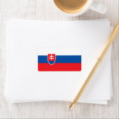 Étiquette Drapeau de la Slovaquie (En situation)