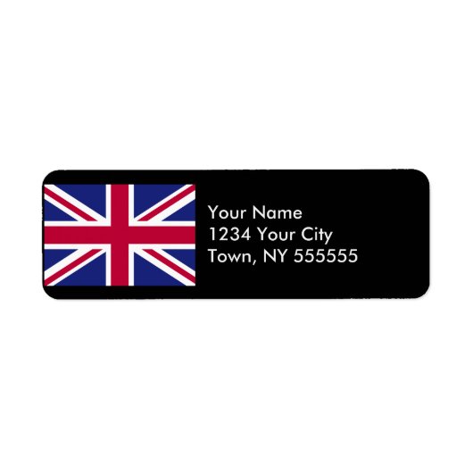 Étiquette Drapeau de l'Angleterre (Devant)