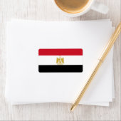Étiquette Drapeau de l'Égypte (En situation)