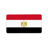 Étiquette Drapeau de l'Égypte (Devant)