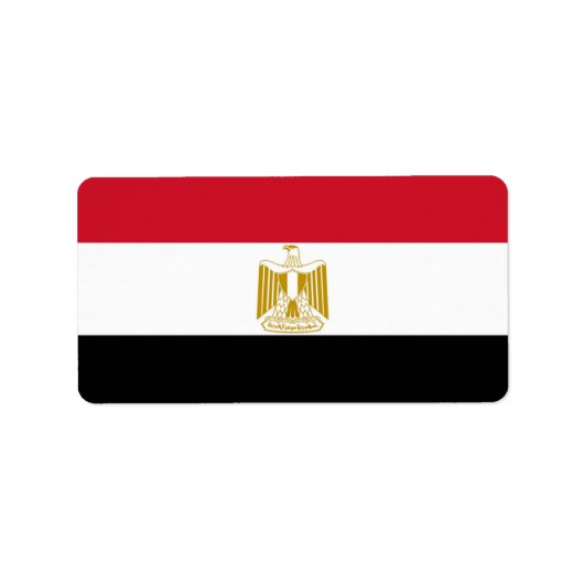 Étiquette Drapeau de l'Égypte (Devant)