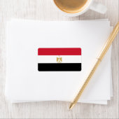 Étiquette Drapeau de l'Égypte (En situation)