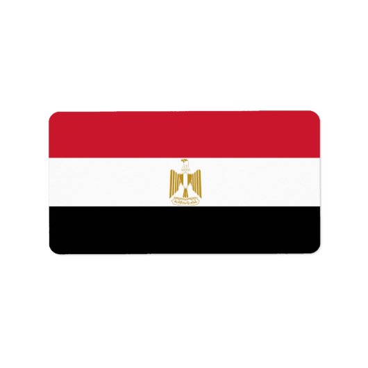 Étiquette Drapeau de l'Égypte (Devant)