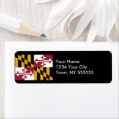 Étiquette Drapeau de l'État du Maryland (En situation)